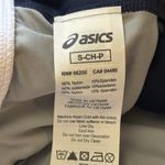 ASICS  NWT Colorblock Sports Bra‎ Light Support Racerback Navy Gray White Small Photo 2