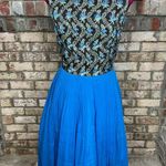 Dress formal midi dress blue green sheer skirt balletcore Size XL Photo 0