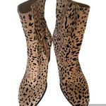 Gibson Latimer Lessonii Cheetah/Leopard Suede Block Heel Boots Size 8.5 Photo 2