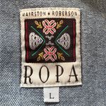 ROPA Embroidered Denim Jean Vest Size L Photo 3