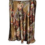 Vintage Pierre‎ Cardin Polyester Paisley Skirt Brown Size 12 Photo 3