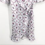 Hill House  Nima Dress in Cabernet Trellis Floral Silk Extra Small Photo 5