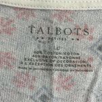 Talbots  Short Sleeve Lightweight V-Neck Funky Dresign Top Size Large‎ Petite Photo 1
