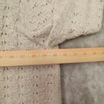 Ann Taylor Vintage Linen Cotton Blend Crochet Knit Cardigan Sweater size Large Photo 4