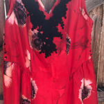 LEIFSDOTTIR ACID BLOOM FLORAL CORSET DRESS Red Size 4 Photo 4