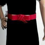 BCBGeneration NWT BCBGenration Wide Studded Bow Belt Red Photo 9