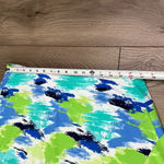 IBKUL Matilda Watercolor Golf Skirt Skort Turquoise Blue Green Size Large Photo 4