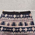 Anthropologie  Women's M Geometric Cotton Knit Mini Skirt Multicolor Casual Photo 6