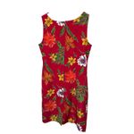 Sag Harbor Vintage Red Floral Sleeveless Knee Length Dress Size 10 Photo 3