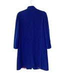 VINTAGE FORECASTER of BOSTON Wool Puff Sleeve Longline Pea Coat Blue Size L Photo 6