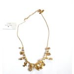 Kate Spade New!  Disco Pansy Flower Bird Crystal Gold-tone Necklace 16" +Extender Photo 6