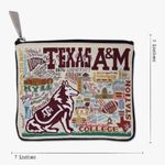 Catstudio Collegiate Texas A&M University Zipper Pouch Travel Bag Brand New Red Photo 1