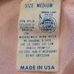 Vintage 60s Slipdress Chemise Nightgown Pastel Pink Nylon Sleeveless Lace Dress Size M Photo 7