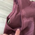 Athleta  Seamless Sports Bra Mauve Pink Textured Knit Athletic Top Size S Photo 3