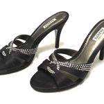 Alfani rhinestone twist slip on heels 8M Black Size 8 Photo 0