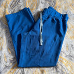 FIGS  royal blue straight leg scrub pants size large Photo 0