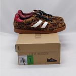 Steve Madden Benett Womens Sneakers Sz 7M Leopard Print Lace Up Low Top Gum Sole Photo 1