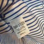 Frank & Eileen Navy Striped Casual Shirt Small Blue White Photo 5