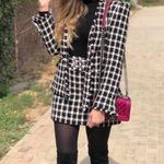 ZARA TEXTURED TWEETED Houndstooth Blazer w/POCKETS Photo 1