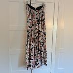 Abercrombie & Fitch  Floral Maxi Dress - Dark Green and Light Pink Linen Blend Photo 1