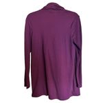 J.Jill Sweatshirt Womens Small Purple Cowl Neck Ruched Stretch Sweater Ladies Photo 5