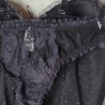 Delicates  Vintage Black Lace Corset Set Size M Photo 5