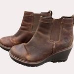 Timberland  grip stick women’s brown leather wedge ankle boots 8.5 SKU 6264 Photo 11