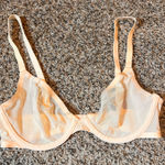 CUUP The Plunge Bra Sheer Unlined Everyday Comfort 32C Tan Size undefined Photo 0