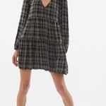Urban Outfitters Plaid Long Sleeve Tiered Babydoll Dress Photo 0