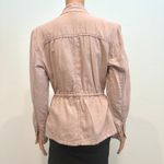 Maurice's medium linen eyelet cinch waist utility jacket C2 3018 Photo 7
