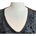 J&M Clothing Velvet Top Open Shoulder V Neck Hi Low Black SZ SM USA Whimsey Goth Photo 2