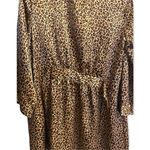 Morgan Taylor  Intimates Cheetah Print Silky Robe Size Medium Photo 3