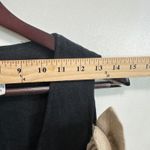 Cottagecore Renaissance Corset Midi Dress Puff Sleeve Linen Prairie Style Sz L Tan Photo 8