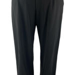 Leith Women's Black Pleated High Waist Slim Tapered Leg Trousers Pants Size XS Photo 0