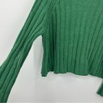 American Eagle  Green Mock Neck Sweater Size Large Soft Cozy Boho Fall Girl Photo 3
