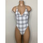 New. New. Dolce Vita plaid swimsuit. Small. Black Photo 6