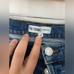 RE/DONE Redone/ Originals High Rise Stovepipe Jeans Blue Size 29 Frayed Hem Photo 3