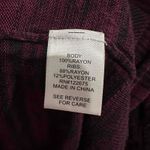 Lety & Me Womens Purple V Neck 3/4 Sleeve Pullover Sweater S Whimsigoth Goth Purple Photo 6