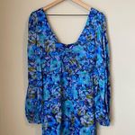 For Love & Lemons  Astor Floral Satin Mini Dress Photo 2