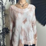 Aerie  Off-the-Shoulder Sweater - Pink and White Photo 0