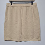 St. John  Collection By Marie Gray Tan Knit Stretch Skirt Sz 14‎ Quiet Luxury Photo 0
