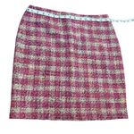 Anne Klein Vintage Pink Tweed Mini Skirt Women’s Size 8 Wool Blend Preppy Retro Photo 1