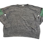 Chain‎ Stitch Size 2XL Women Green Grey Crew Neck Sweater Long Sleeve Causal Gray Photo 0