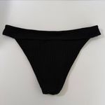 l*space NWOT L* Classic Black Ribbed Veronica Bikini Bottom Photo 3