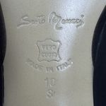 Sesto Meucci Black Penny Loafers Block Heel Shoes Size 10 Leather Square Toe Photo 13