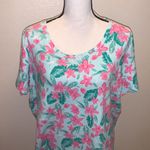 basic editions  floral Hawaiian tropical short sleeve shirt Photo 1