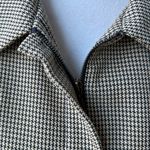 Vintage John Paul Richard Petite Tan Black Houndstooth Plaid Zip Short Jacket 14 Size 14P Photo 8