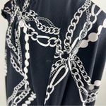 White House | Black Market Chain Pearl Off the Shoulder Smocked Knit Peplum Top M Photo 8