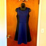 Attention  Black & Blue Dress Effortless Elegance Work to Weekend Classic Size XS Photo 8