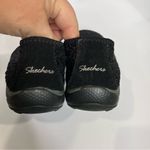 Skechers  black lace slip on shoes flats casual women’s size 9.5 business casual Photo 5
